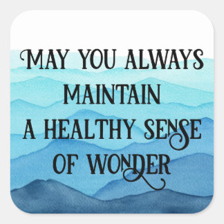 Sticker Carré Le sens de l'émerveillement