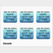 Sticker Carré Le sens de l'émerveillement (Feuille)