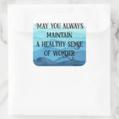 Sticker Carré Le sens de l'émerveillement (Sac)