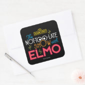 Sticker Carré Le show pas trop tard avec Elmo (Enveloppe)