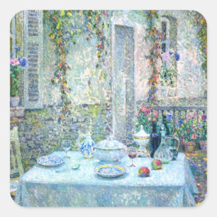 Sticker Carré Le Sidaner : Table au soleil