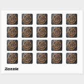 Sticker Carré Le Sigil Doré (Feuille)