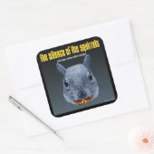 Sticker Carré Le silence des écureuils - une parodie (Enveloppe)