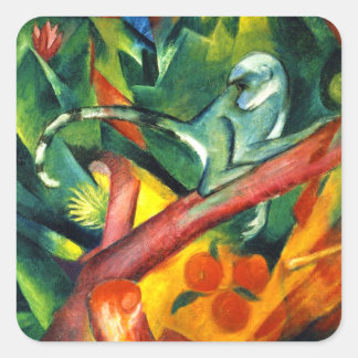 Sticker Carré Le singe