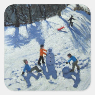 Sticker Carré Le Snowman 2