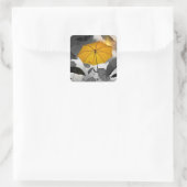 Sticker Carré Le soleil arrive, avalanche de parapluies, (Sac)
