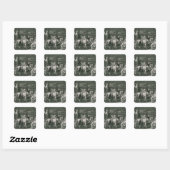 Sticker Carré Le Studio de Jacques Louis David (Feuille)