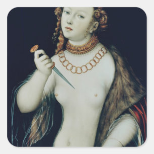 Sticker Carré Le suicide de Lucretia, 1538