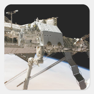 Sticker Carré Le système robotique Dextre construit au Canada