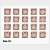 Sticker Carré Le système solaire (Feuille)