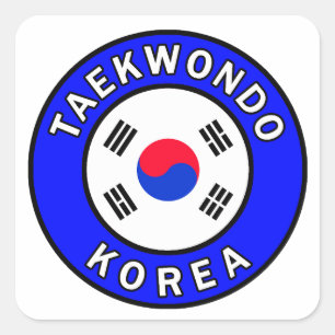 Sticker Carré Le Taekwondo