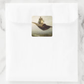 Sticker Carré Le tapis magique, 1880 (Sac)