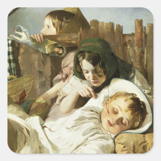 Sticker Carré Le Tease (Devant)