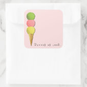 Sticker Carré Le Tennis Est Cool (Sac)