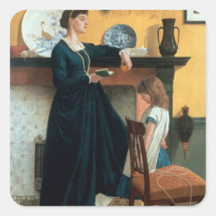 Sticker Carré Le test