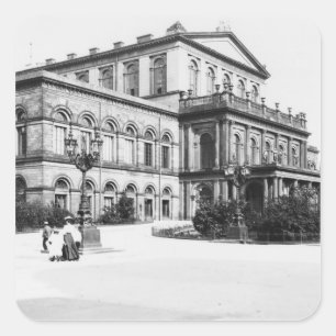 Sticker Carré Le théâtre de Hanovre, vers 1910