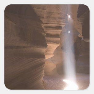 Sticker Carré Le Tire-bouchon dans Upper Antelope Canyon, Navajo