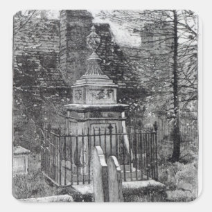 Sticker Carré Le tombeau de Hogarth dans le cimetière de Chiswic