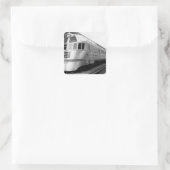 Sticker Carré Le train profilé en acier de ZepherStainless (Sac)