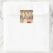 Sticker Carré Le tribunal d'Alfonso X 'le Sage' (Sac)