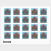 Sticker Carré Le trio Shitake (Feuille)