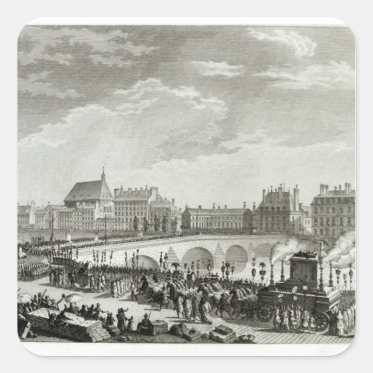 Sticker Carré Le triomphe de Voltaire (Devant)