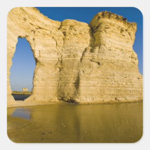 Sticker Carré Le trou de serrure des Monument Rocks aka Chalk