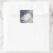 Sticker Carré Le typhon Lupit au-dessus de l'océan Pacifique occ (Sac)