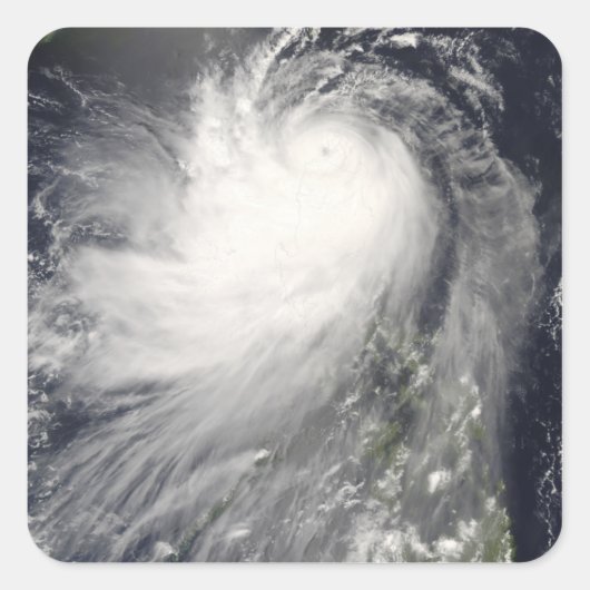 Sticker Carré Le typhon Nuri au-dessus des îles Philippines (Devant)