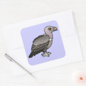 Sticker Carré Le vautour de Rueppell (Enveloppe)