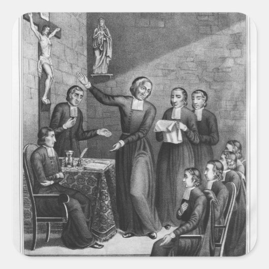 Sticker Carré Le Vénérable Saint Jean-Baptiste de La Salle (Devant)