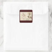 Sticker Carré Le vieux et l'eau de Léonard de Vinci (Sac)