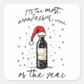 Sticker Carré Le Vin Le Plus Merveilleux De L'Année (Devant)