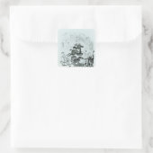 Sticker Carré Le vol de Turpin par Edmonton (Sac)