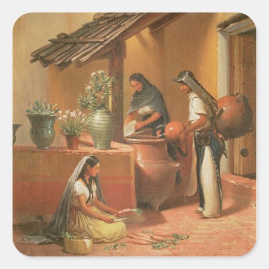 Sticker Carré Le Water Place (Tortugo) (Devant)