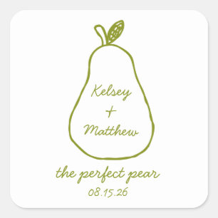 Sticker Carré Le Wedding shower Whimsical Chic