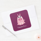 Sticker Carré Leary le cochon (Enveloppe)