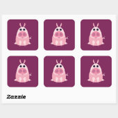 Sticker Carré Leary le cochon (Feuille)