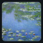 Sticker Carré L'eau Lillies de Monet<br><div class="desc">L'eau Lillies de Monet</div>