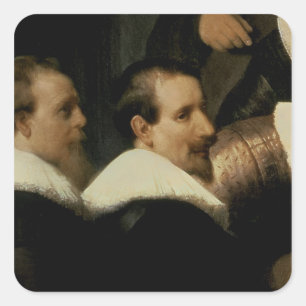 Sticker Carré Leçon d'anatomie du Dr Nicolaes Tulp, 1632