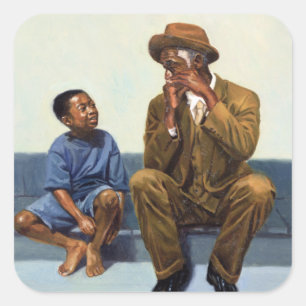 Sticker Carré Leçon de musique #2 2000