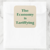 Sticker Carré L'économie est à la traîne (Sac)