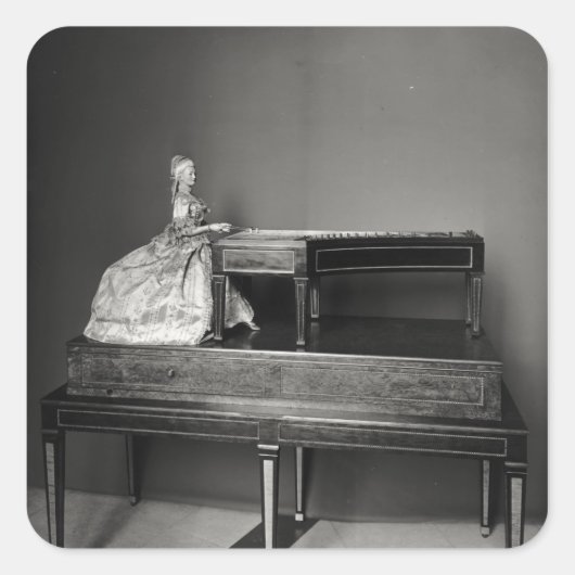 Sticker Carré Lecteur Dulcimer (Devant)