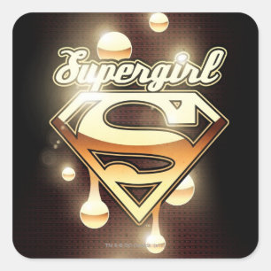 Sticker Carré Lecteurs d'or Supergirl
