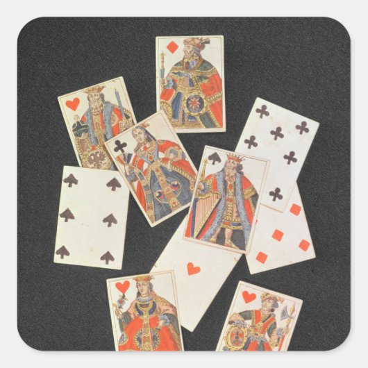 Sticker Carré Lecture de cartes (Devant)