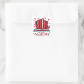 Sticker Carré Lecture romantique Vibes Cosy Valentine Cadeau (Sac)