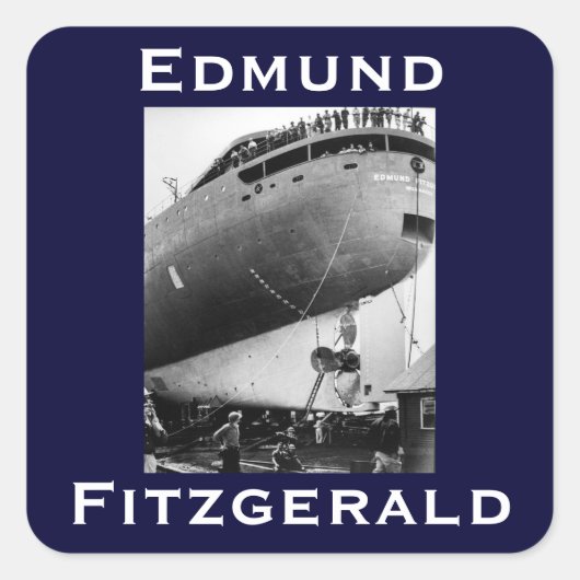 Sticker Carré L'Edmund Fitzgerald (Devant)