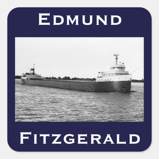 Sticker Carré L'Edmund Fitzgerald (Devant)