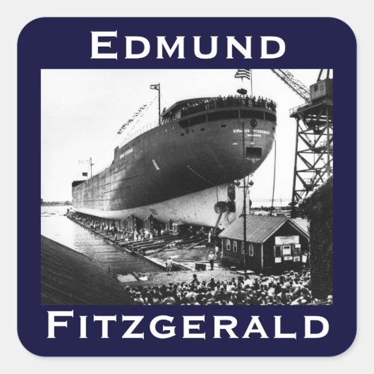 Sticker Carré L'Edmund Fitzgerald (Devant)