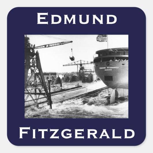 Sticker Carré L'Edmund Fitzgerald (Devant)